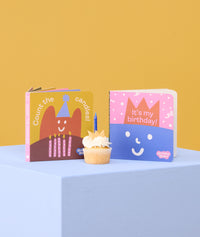 Count the candles! Book next to It's my birthday! Book by ergoPouch