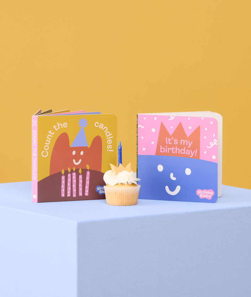 Count the candles! Book next to It's my birthday! Book by ergoPouch