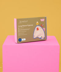 Packaging of ergoPouch Long Sleeve Pajamas 1.0 TOG Birthday Blobs