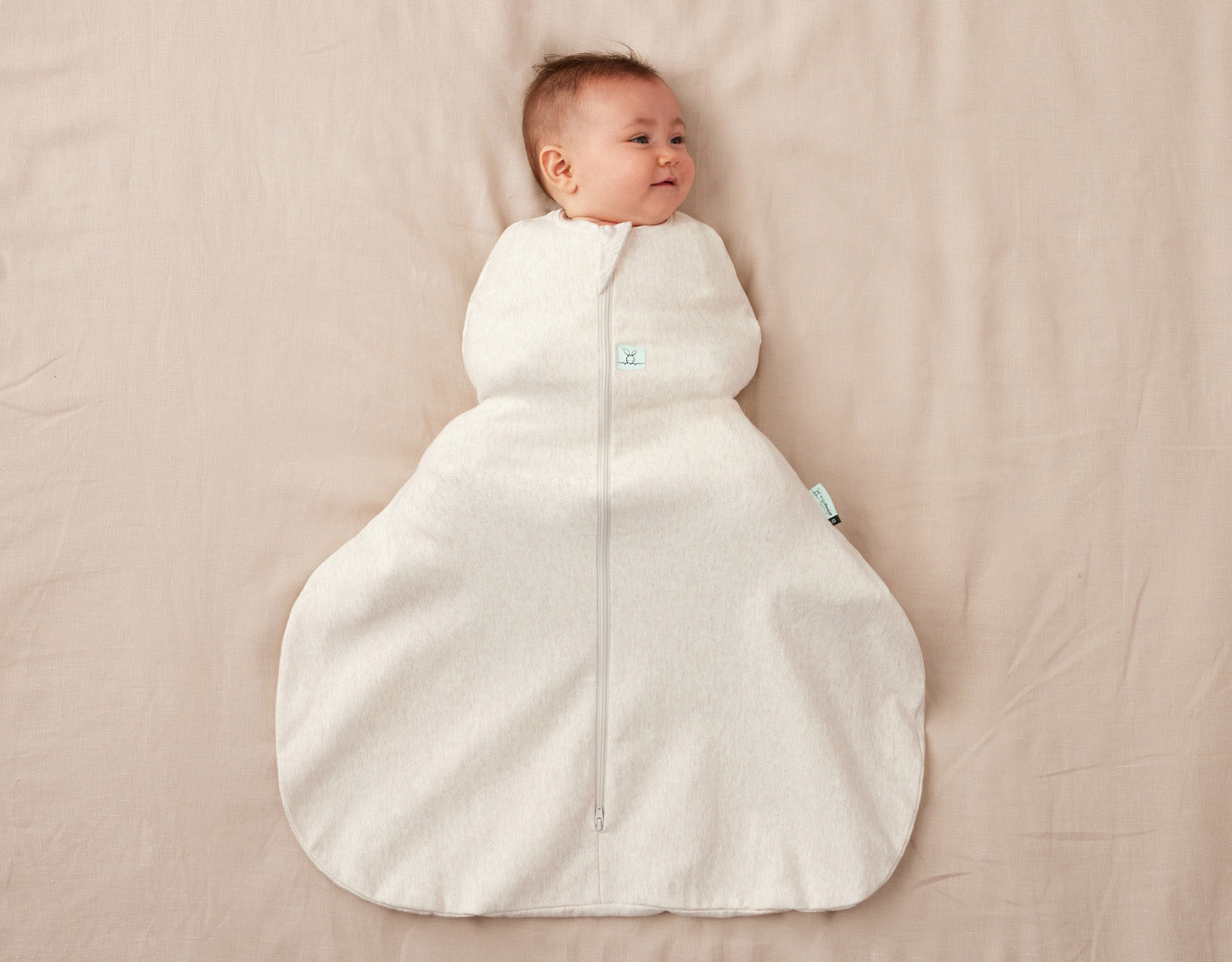 Hip Harness Cocoon Swaddle Sack TOG Oatmeal Marle – ergopouch US