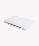ergoPouch Organic Toddler Pillow Protector White with zipper open