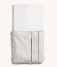 Product shot of ergoPouch HugMe Blanket 0.2 & 1.0 TOG in Grey Marle