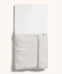 Product shot of ergoPouch HugMe Blanket 0.2 & 1.0 TOG in Grey Marle