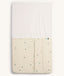 Product shot of an ergoPouch HugMe Blanket in Daisy Sprinkle with a closed zip
