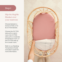 Step by step on how to use the ergoPouch HugMe Blanket