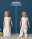 Child wearing an ergoPouch Jersey Sleep Suit Sack  0.2 TOG Daydream, a sleeping sack that converts to a sleep suit with legs