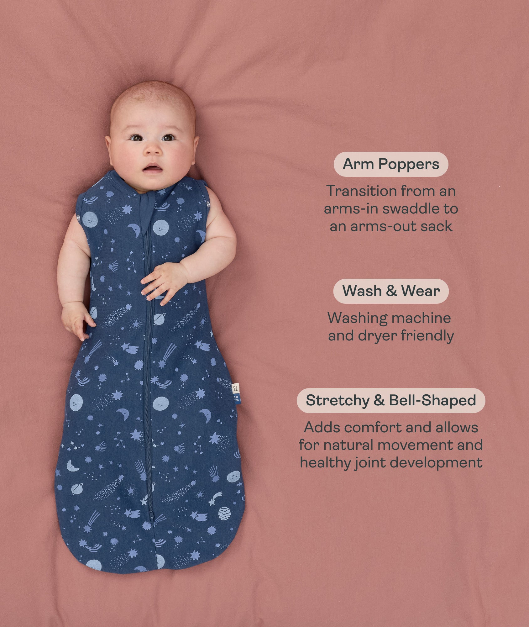 Cocoon Swaddle Sack 1.0 TOG Ink - Everyday Pouch – ergopouch US