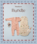 The ergoPouch Newborn bundle includes a Cocoon Swaddle Sack 2.5 TOG, Long Sleeve Romper 1.0 TOG and Drift Away White Noise Machine