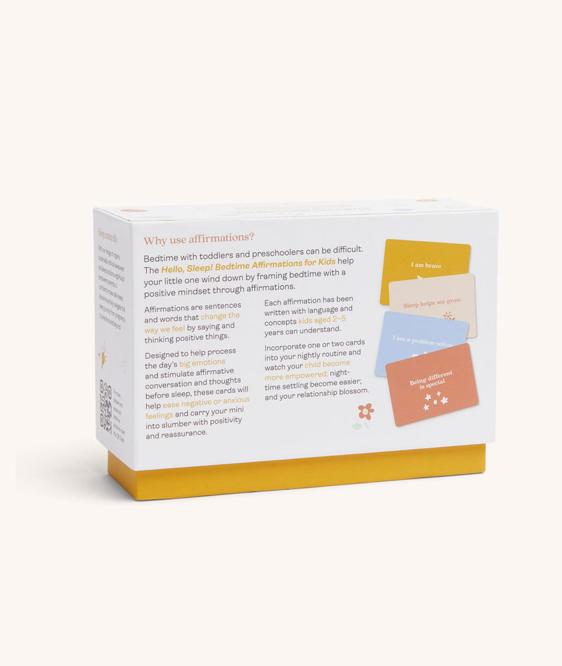 ergoPouch Hello, Sleep! Bedtime Affirmations for Kids back of box
