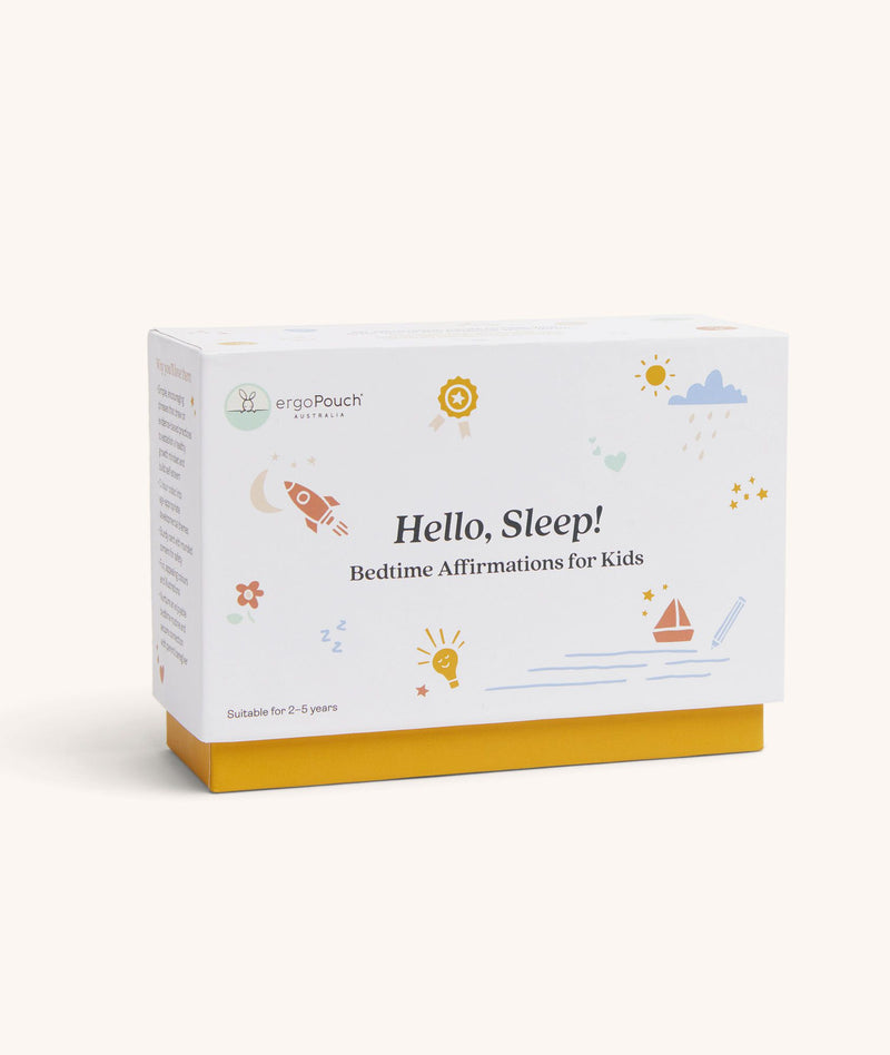 ergoPouch Hello, Sleep! Bedtime Affirmations for Kids front of box