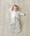 Baby lying a winter Sleeping Sack with added warmth with the Arm Warmers