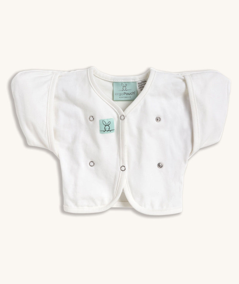 ergoPouch Butterfly Cardi Natural, perfect for arms-out transition