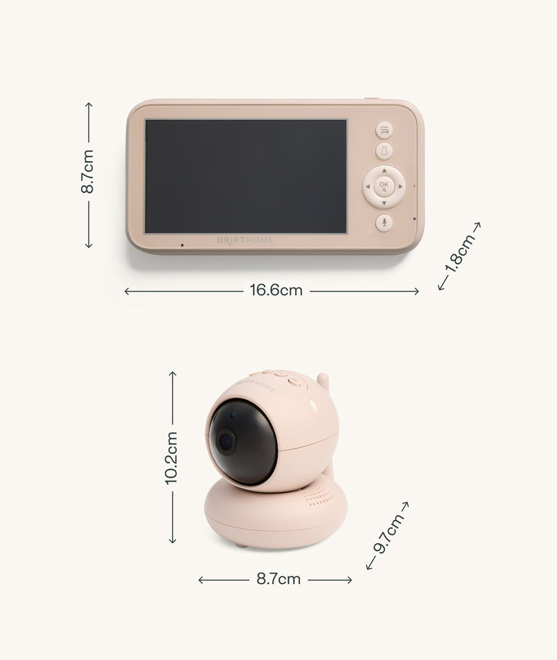ergoPouch Drift Home Baby Monitor product dimension