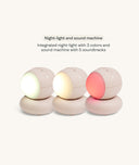 The ergoPouch Drift Home Baby Monitor and Smart TOG Guide has three integrated night-light colors and a sound machine with five soundtracks 