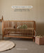 The ergoPouch ellska Skye Crib has two mattress heights for safety and adjusting for child age and stage