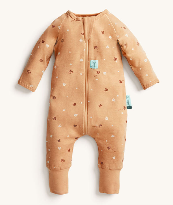 ergoPouch Long Sleeve Romper 0.2 TOG Critters, the perfect sleepsuit to have under your sleeping Sack