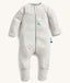 Front of the ergoPouch Long Sleeve Romper 1.0 TOG Grey Marle