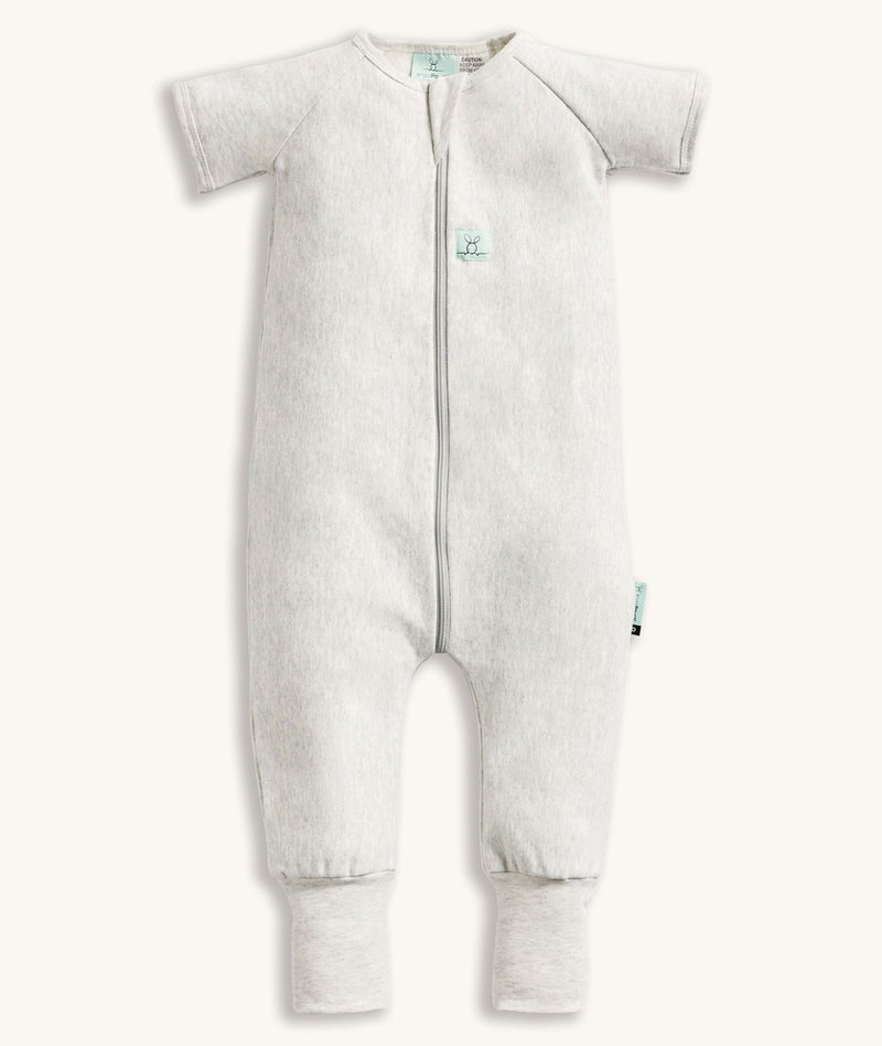 Front of the ergoPouch Sleep Onesie 1.0 TOG Grey Marle