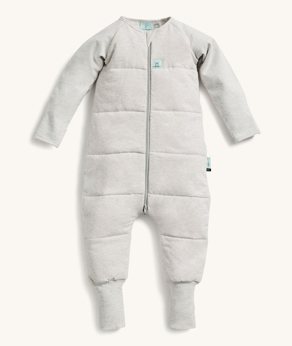 Front of the ergoPouch Sleep Onesie 3.5 TOG Grey Marle