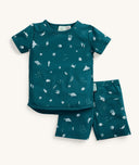 ergoPouch Short Sleeve Pajamas 0.2 TOG Ocean Blue, ideal for summer nights