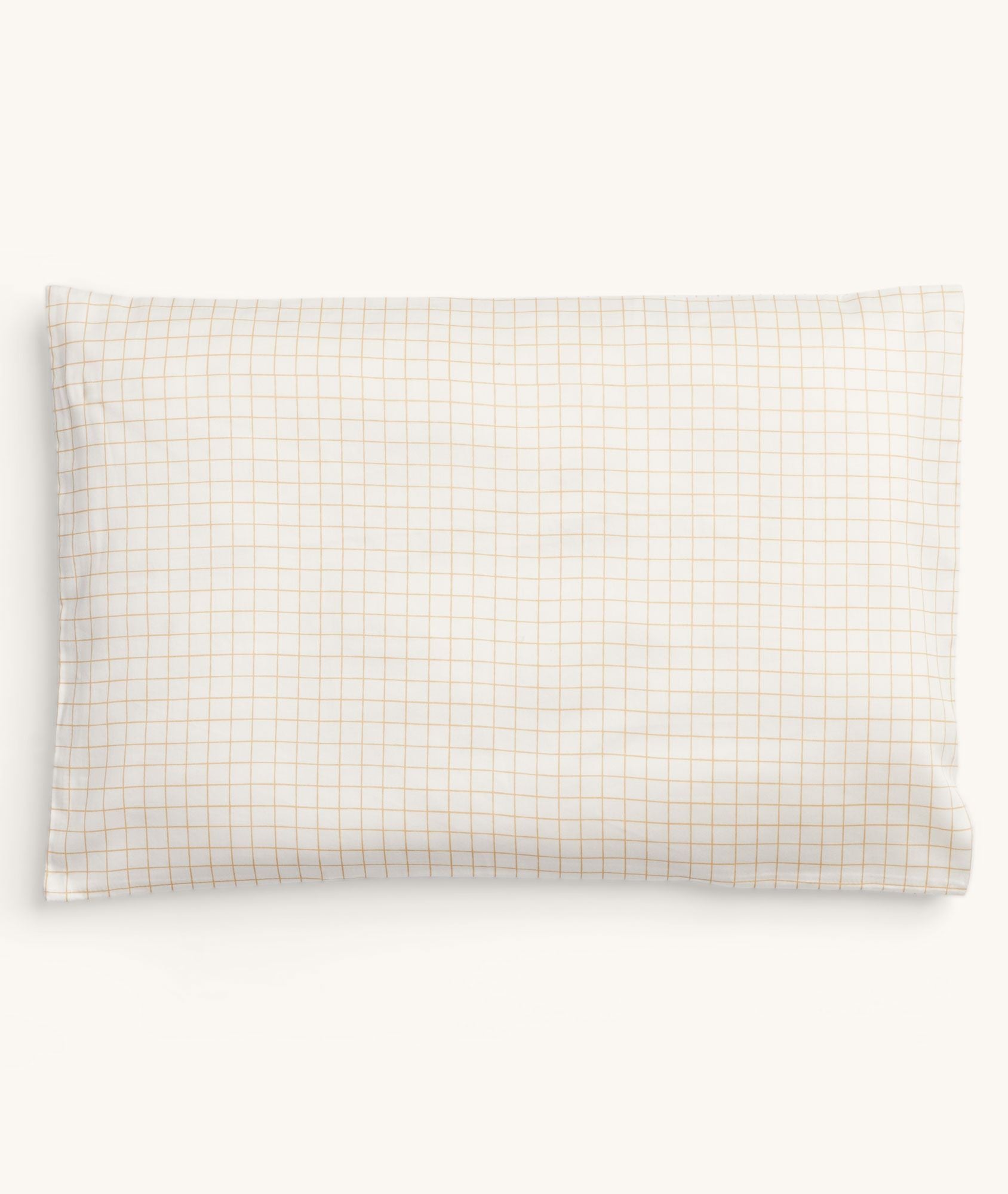 Organic Toddler Pillow Case Caramel Grid – ergopouch US