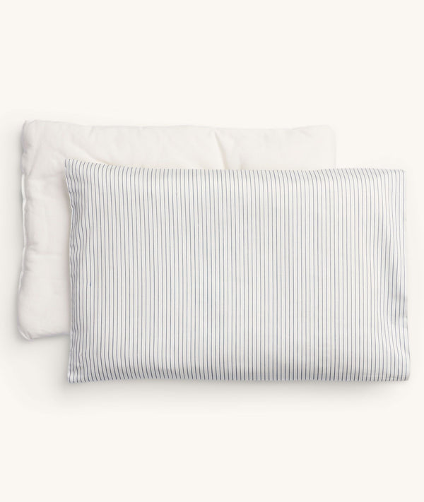 ergoPouch Organic Toddler Pillow and Case Midnight Stripe
