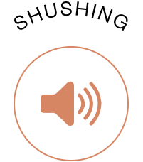 Shushing sound icon
