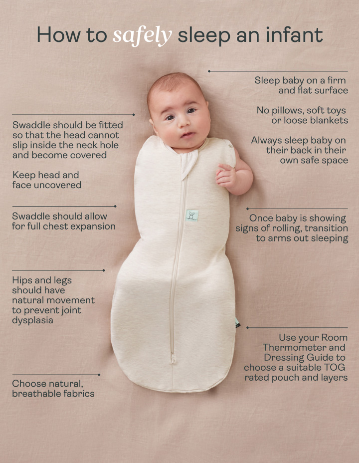 Tips for how to safely sleep an infant baby