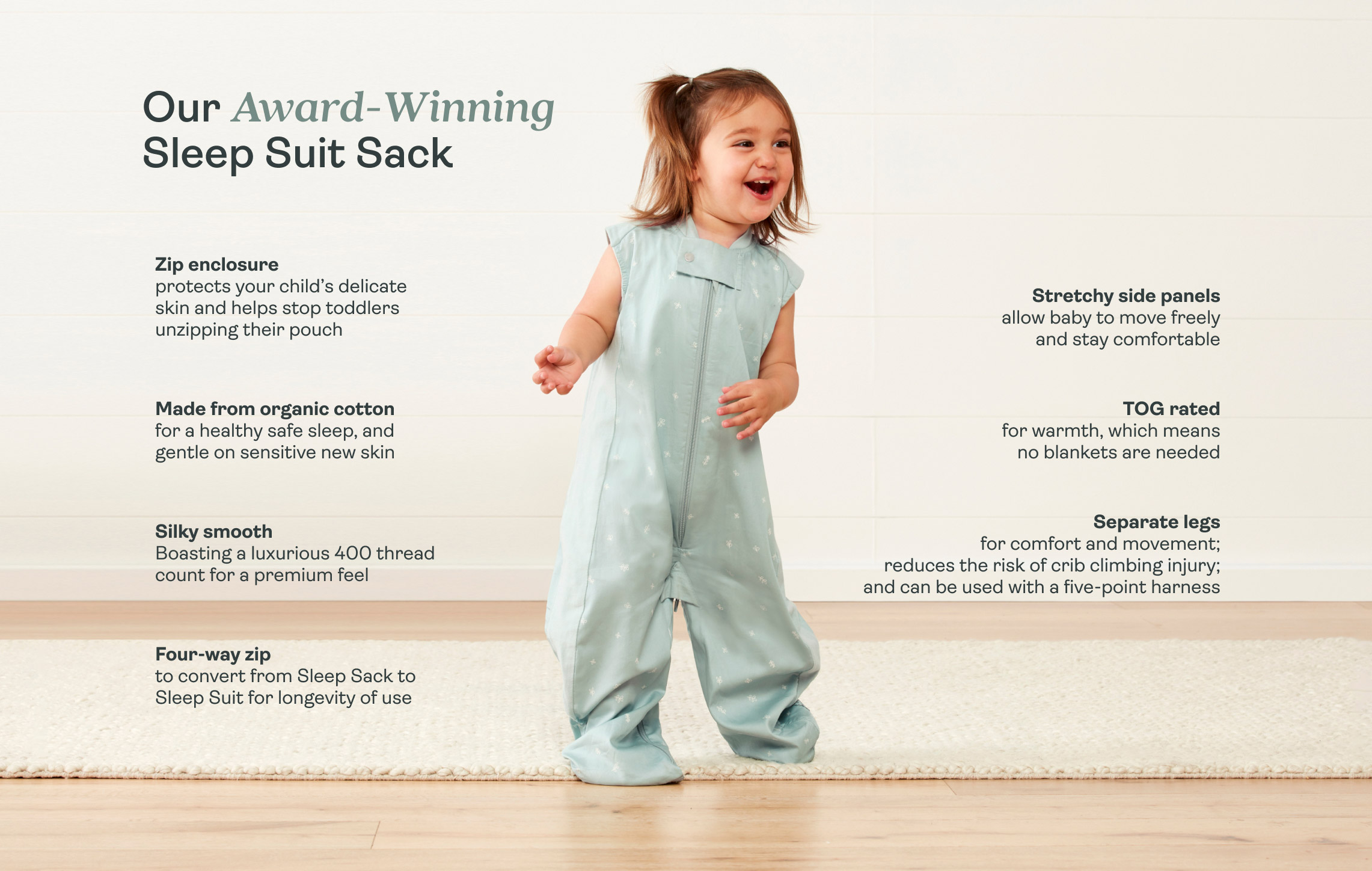 Award-winning Sleep Suit Sack