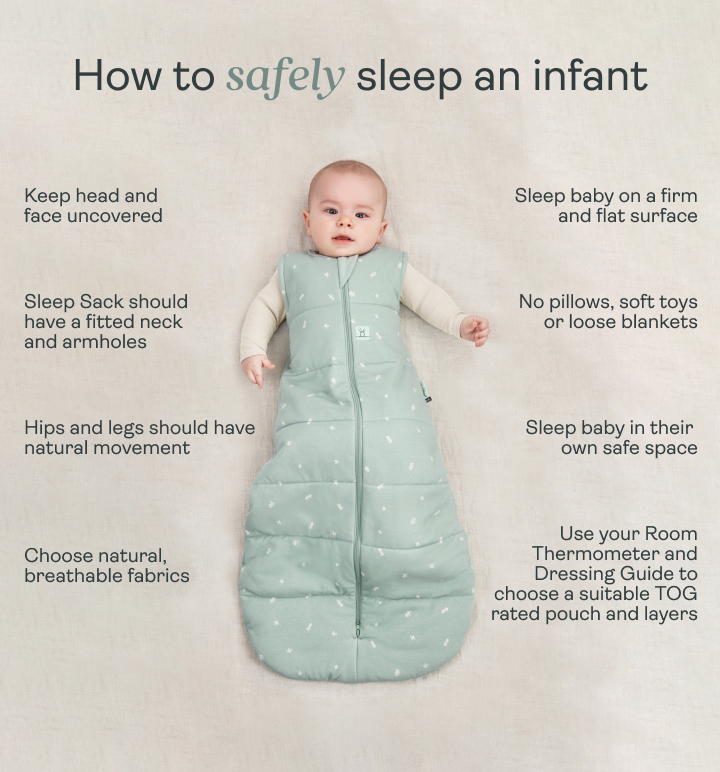 Tips for how to safely sleep a baby