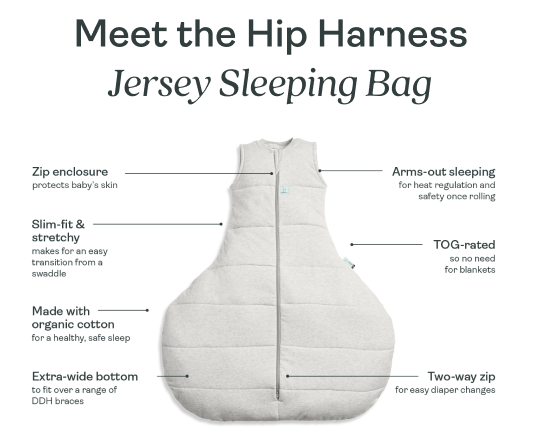 Features of the Hip Harness Jersey Sleeping Bag
