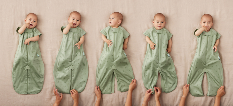 How to convert the ergoPouch Sleep Suit Sack from Sleep Sack to Sleep Suit